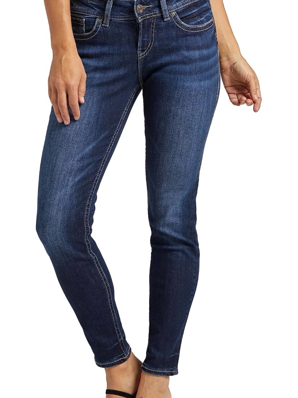 Silver Jeans Women's Dark Blue Skinny Jeans
